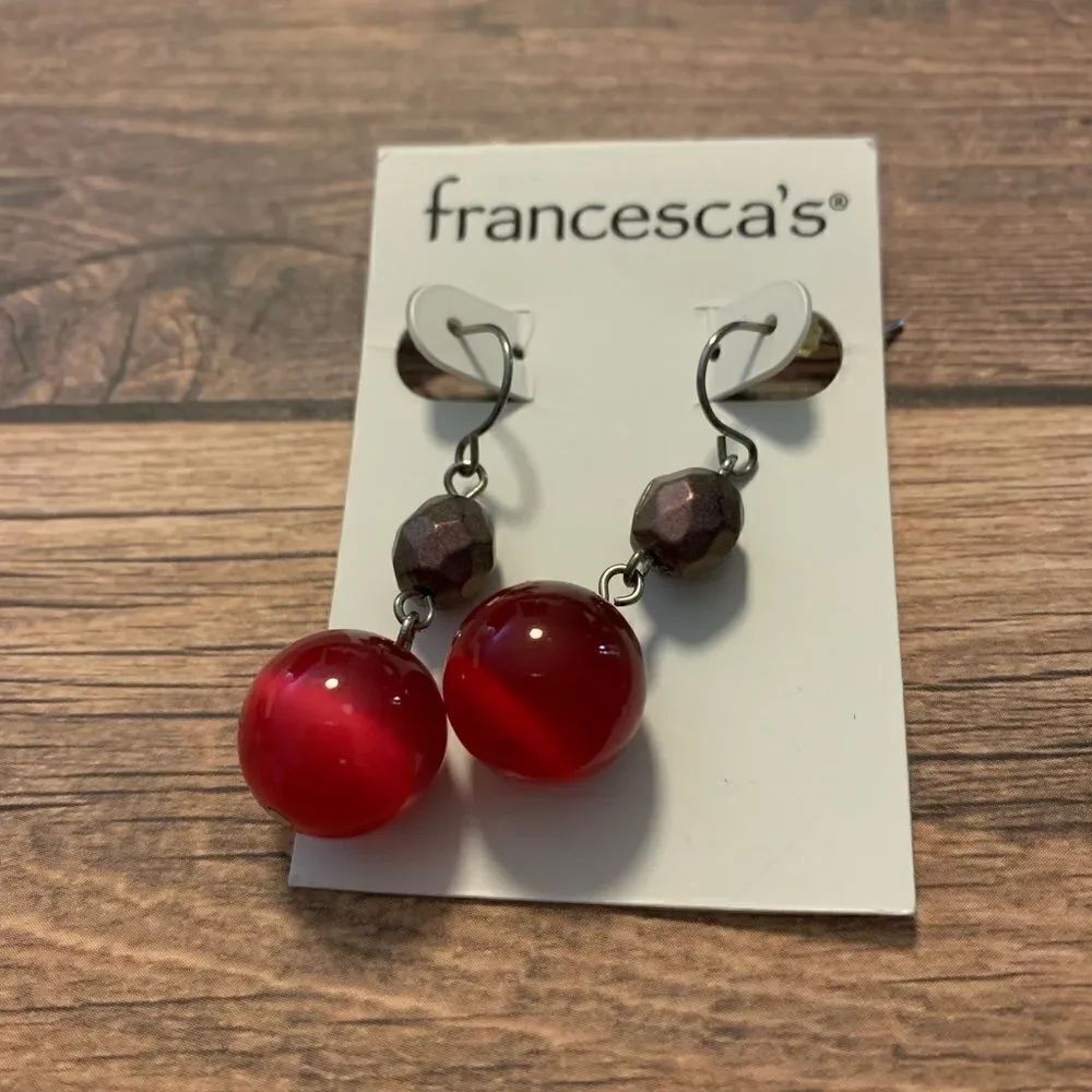 Francesca’s Dangle Bead Earrings‎